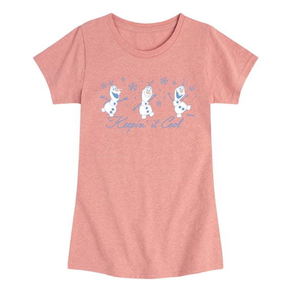Frozen - Keepin It Cool Fitted Short Sleeve Graphic T-Shirt