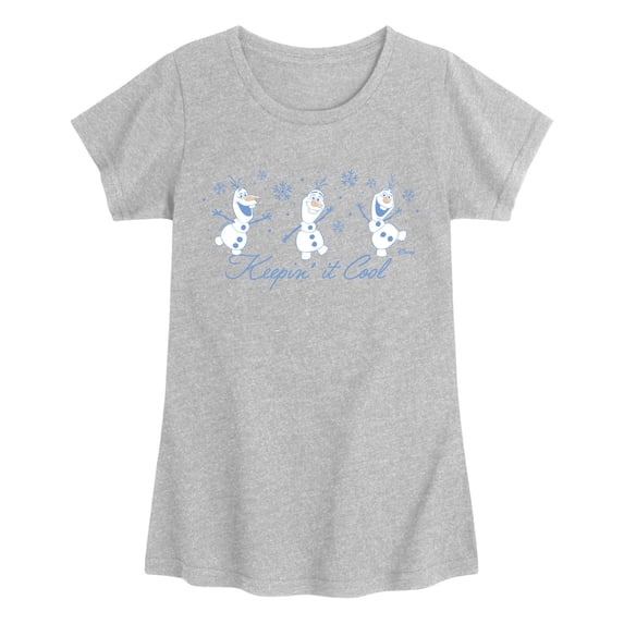 Frozen - Keepin It Cool Fitted Short Sleeve Graphic T-Shirt