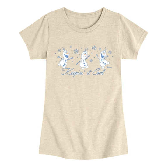 Frozen - Keepin It Cool Fitted Short Sleeve Graphic T-Shirt