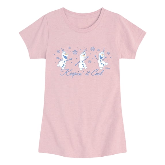 Frozen - Keepin It Cool Fitted Short Sleeve Graphic T-Shirt