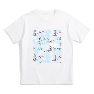 Frozen Kids Short Sleeve Tee – Plain Crew Neck Tagless Tee. 100% Cotton