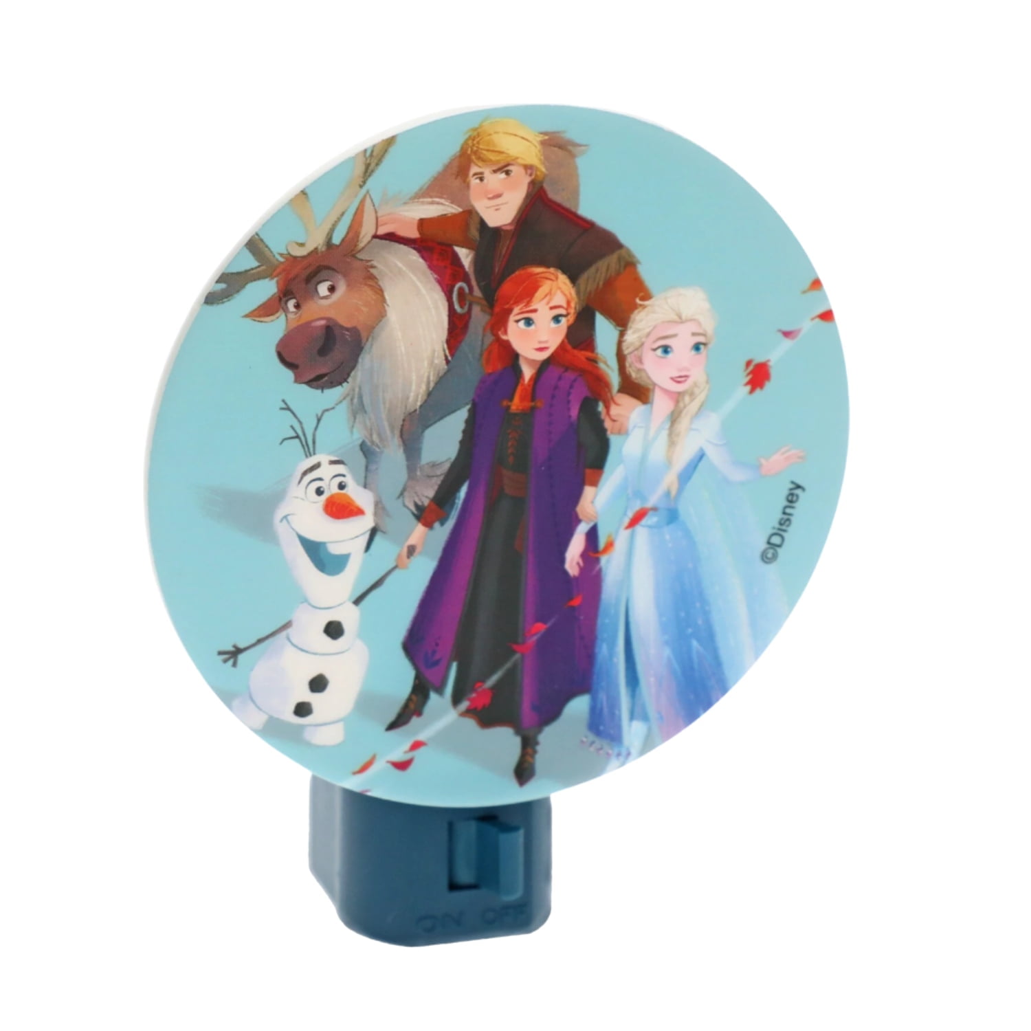 Frozen LED Wall Night Light W/Rotary Shade Kids Girls Toddlers Manual Switch Lights for Home Bedroom Kitchen Hallways Fun Decoration Christmas Holiday Birthday Nightlight Gifts