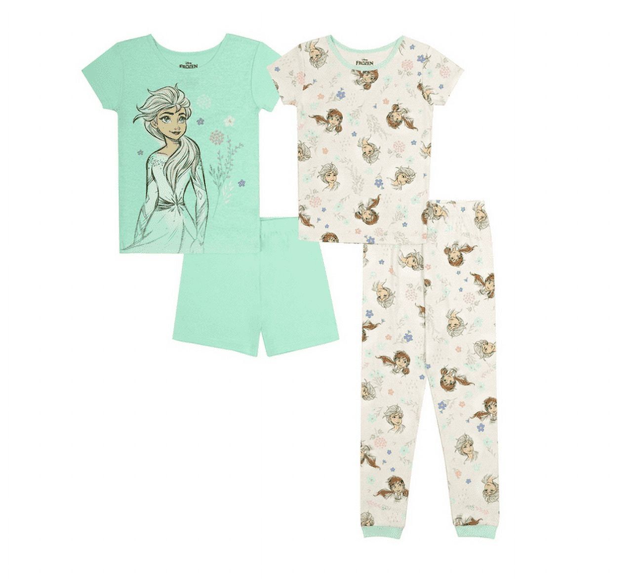 Frozen Little Girls Short Sleeves Frozen Pajama Set, Piece
