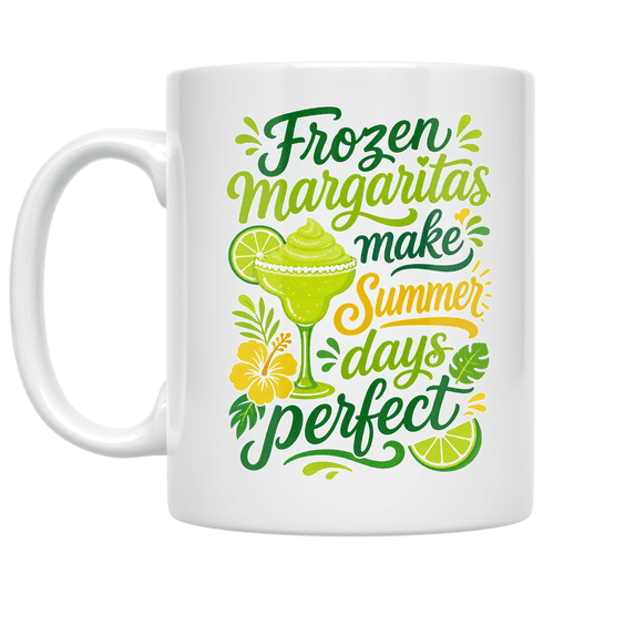 Frozen Margaritas Make Summer Days Perfect - Margarita Lover - 11 oz Ceramic Coffee Mug