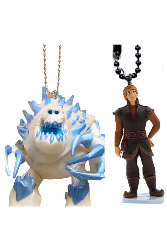 Frozen Marshmallow 5 & Kristoff 3 Pvc Keychain Dangler Figure Figurine Disney