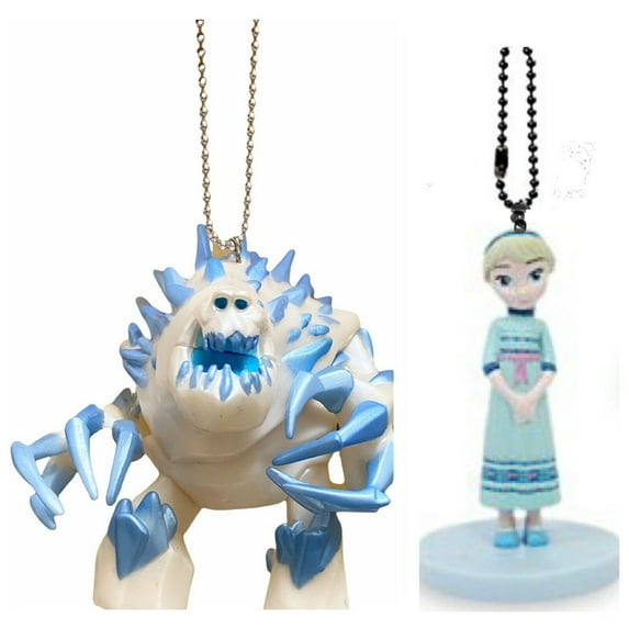 Frozen Marshmallow & Baby Toddler Elsa Keychain Dangler Ornament Figure Disney