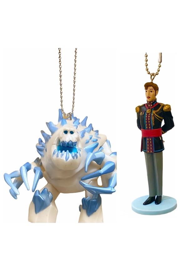 Frozen Marshmallow & King Agnarr Pvc Keychain Dangler Key Chain Ornament Figure