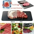Frozen Meat Food Quick Fast Thawing Defrosting Tray Aluminum Kitchen