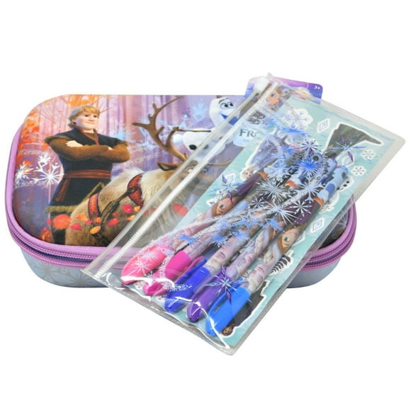 Frozen Molded Pencil Case with Gel Pens