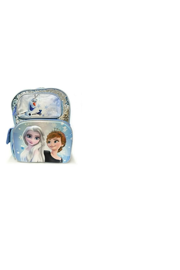 Frozen New 3D Molded Magic Sequins 16" Large Backpack