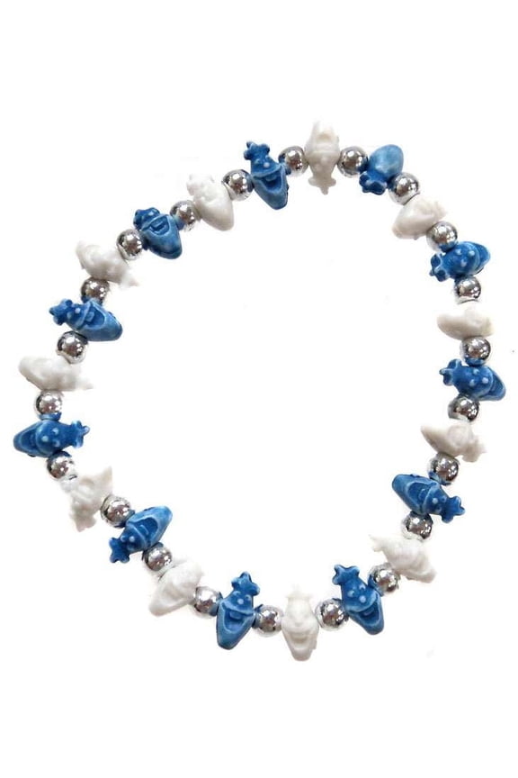 Frozen Olaf Bracelet (White & Blue)
