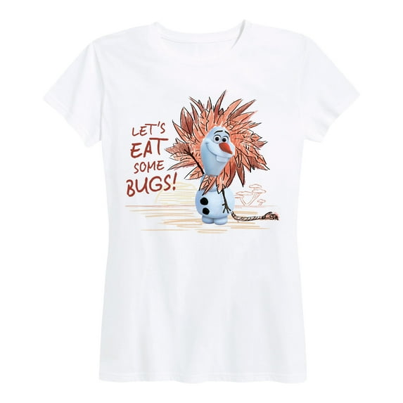 Frozen - Olaf Presents - Let's Eat Some Bugs - Women's Short Sleeve Graphic T-Shirt