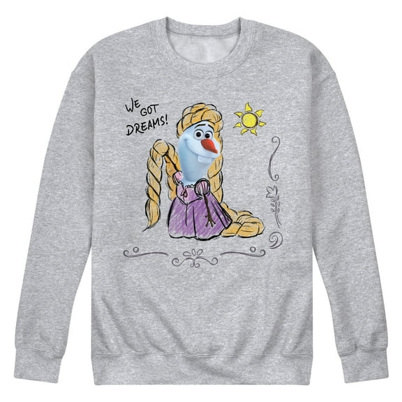 Frozen - Olaf Presents - Olaf Tangled - Men's Crew Neck Fleece Pullover