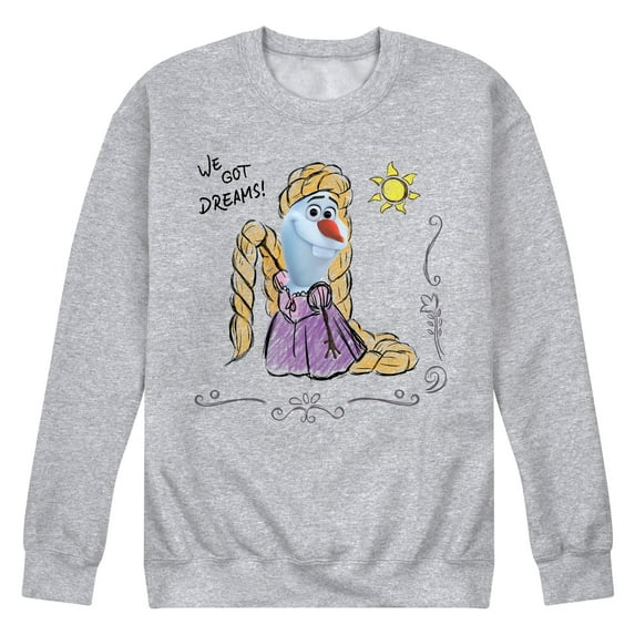 Frozen - Olaf Presents - Olaf Tangled - Men's Crew Neck Fleece Pullover