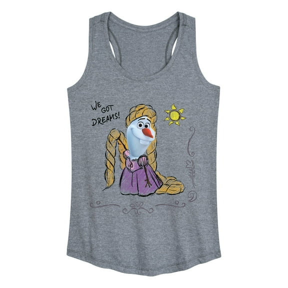 Frozen - Olaf Presents - Olaf Tangled - Women's Racerback Tank Top