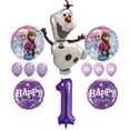 thumbnail image 1 of Frozen Olaf Purple 1st Disney Movie BIRTHDAY PARTY Balloons Decorations Supplies, 1 of 1