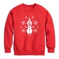thumbnail image 1 of Frozen - Olaf - Youth Boys Crew Fleece Sweatshirt, 1 of 4