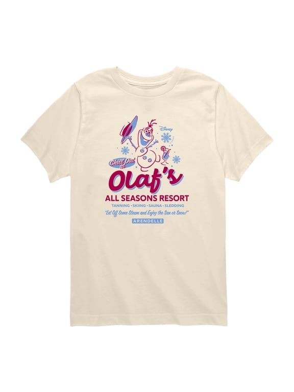 - Olaf's All Seasons Resort Toddler Boys' Toddler Short Sleeve Graphic T-Shirt