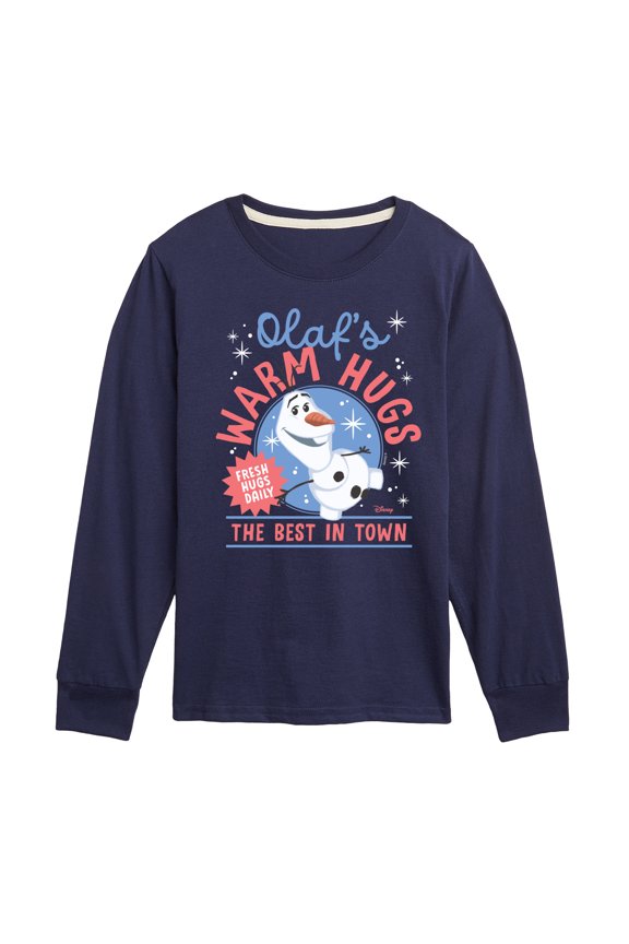 Frozen - Olaf's Warm Hugs - Youth Boys Long Sleeve Graphic T-Shirt