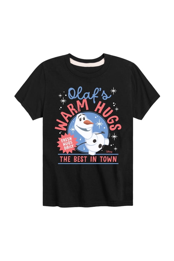 Frozen - Olaf's Warm Hugs - Youth Boys Short Sleeve Graphic T-Shirt