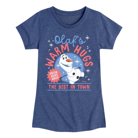 Frozen - Olaf's Warm Hugs - Youth Girls Fitted Short Sleeve T-Shirt