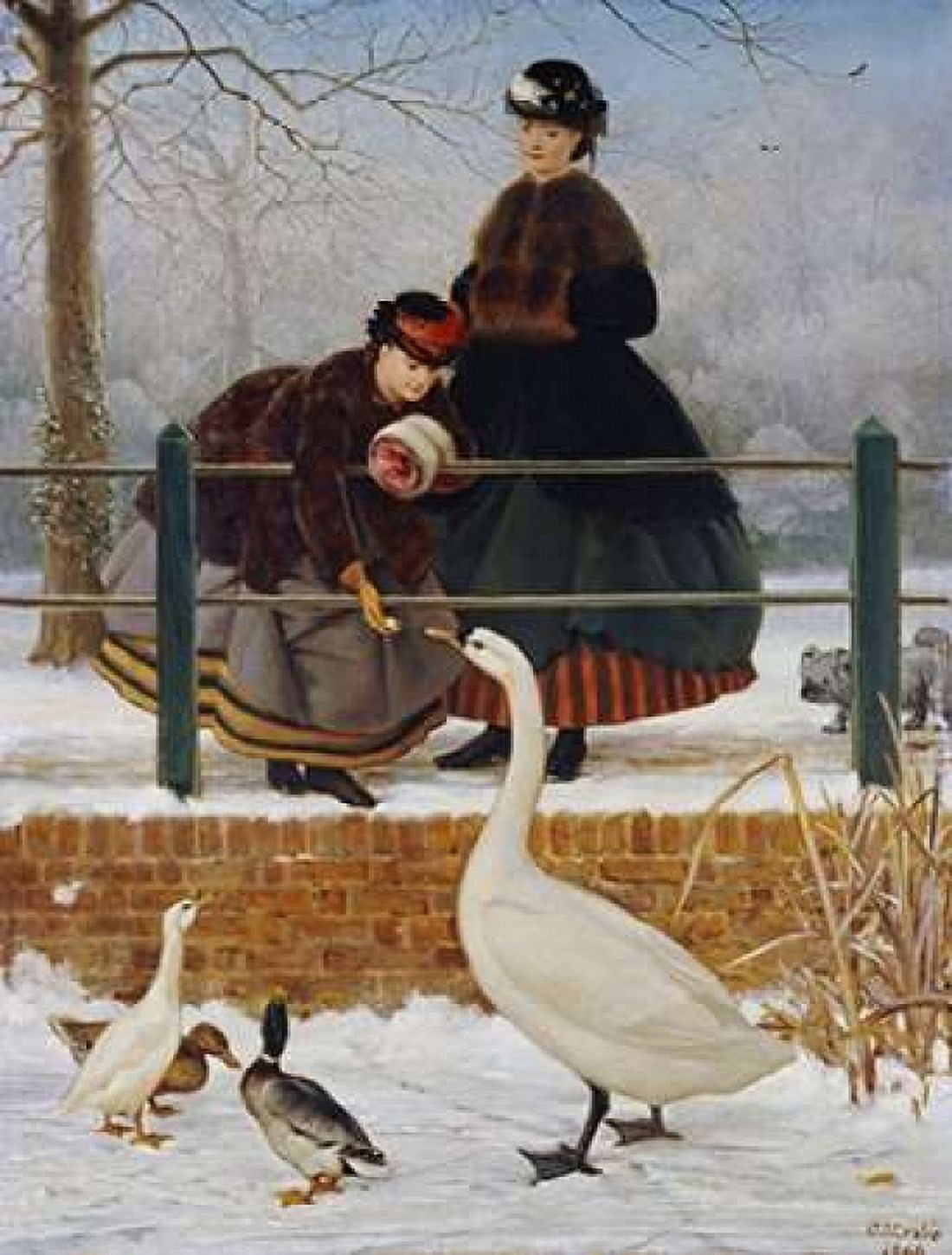 Frozen Out Canvas Art - George Dunlop Leslie (18 x 24)