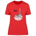 thumbnail image 1 of Frozen Paris Landscape T-Shirt Women -Image by Shutterstock, Female Large, 1 of 2