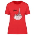 thumbnail image 1 of Frozen Paris Landscape T-Shirt Women -Image by Shutterstock, Female x-Large, 1 of 2