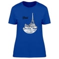 thumbnail image 1 of Frozen Paris Landscape T-Shirt Women -Image by Shutterstock, Female x-Large, 1 of 2