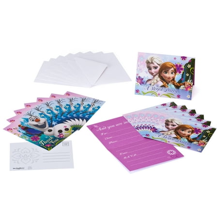 Frozen Party Invite and Thank You Combo, 8ct