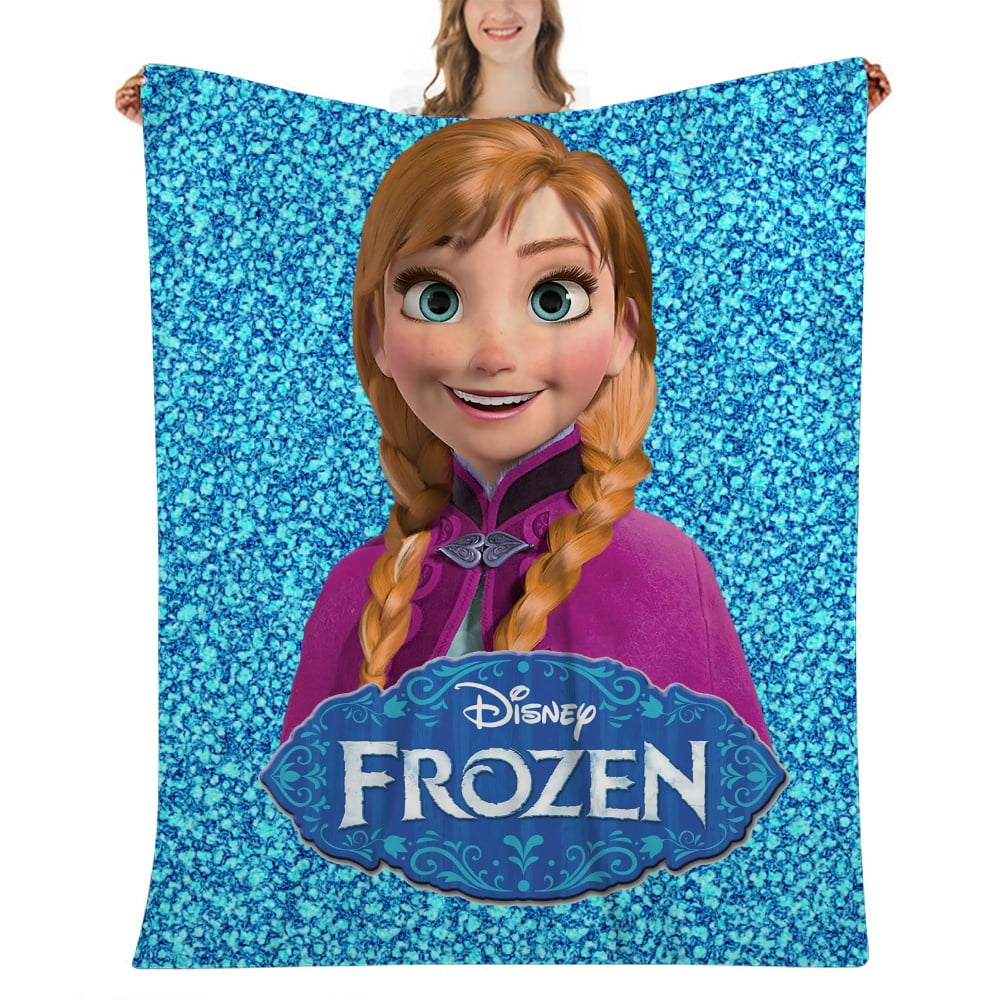 Frozen Plush Throw Blanket, Warm and Fuzzy Blanket with Marble Pattern