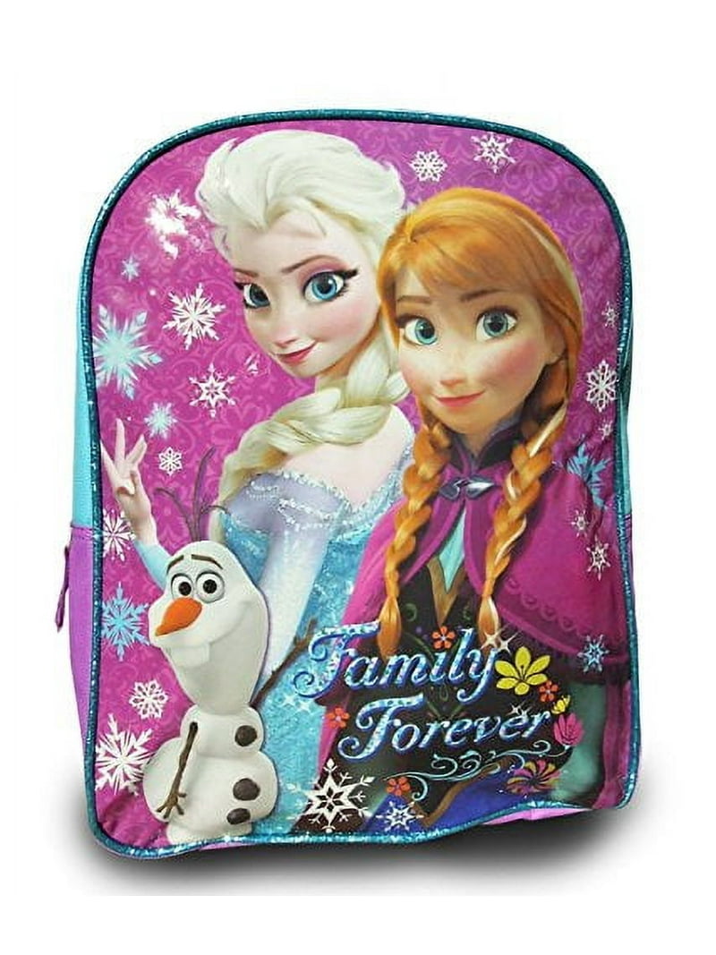 Frozen Princess Elsa Sparkle Backpack, Large 15 School Bag