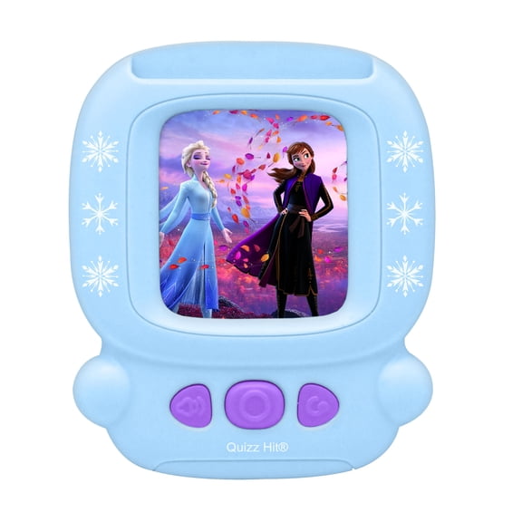 Lexibook Frozen, Bilingual Interactive Card Reader, Spanish/English, 150 Double-sided Educational Cards, Educational Quiz & Flashcard Machine, Blue/Purple