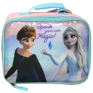 Disney Frozen Lunch Bag Insulated Elsa Princess w/ 2-Piece Food Snack –
