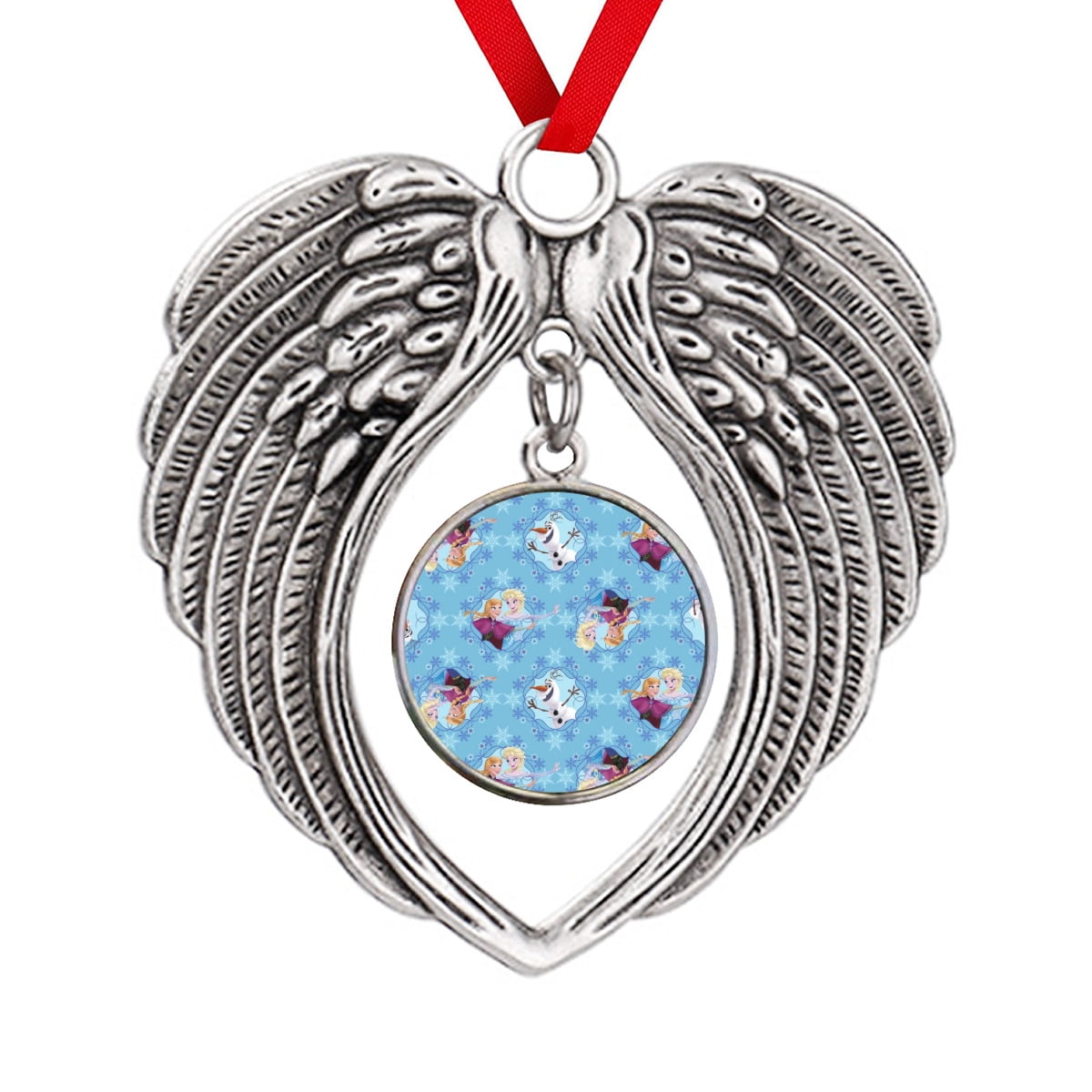 Frozen Retro Christmas Ornaments Angel Wings Memorial Christmas Tree