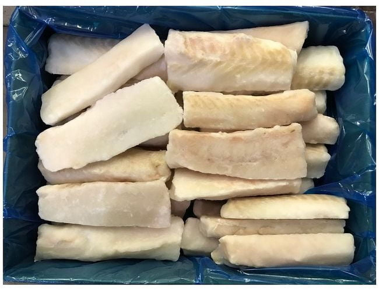 Frozen Seafood 4 Ounce Atlantic Cod Loin, 10 Pound - 1 each.