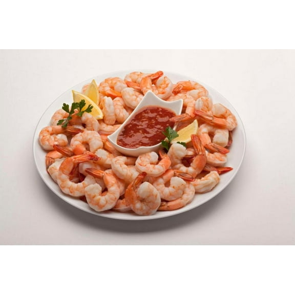 Frozen Seafood Cooked Shrimp 26/30, 2 Pound - 1 each.