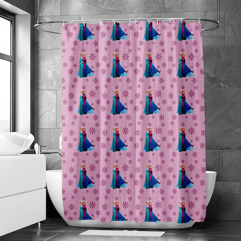 Frozen Shower Curtain, Waterproof Shower Curtains Waterproof Shower Shower  Hooks For Curtain Toddler Curtains For Girls Bedroom 