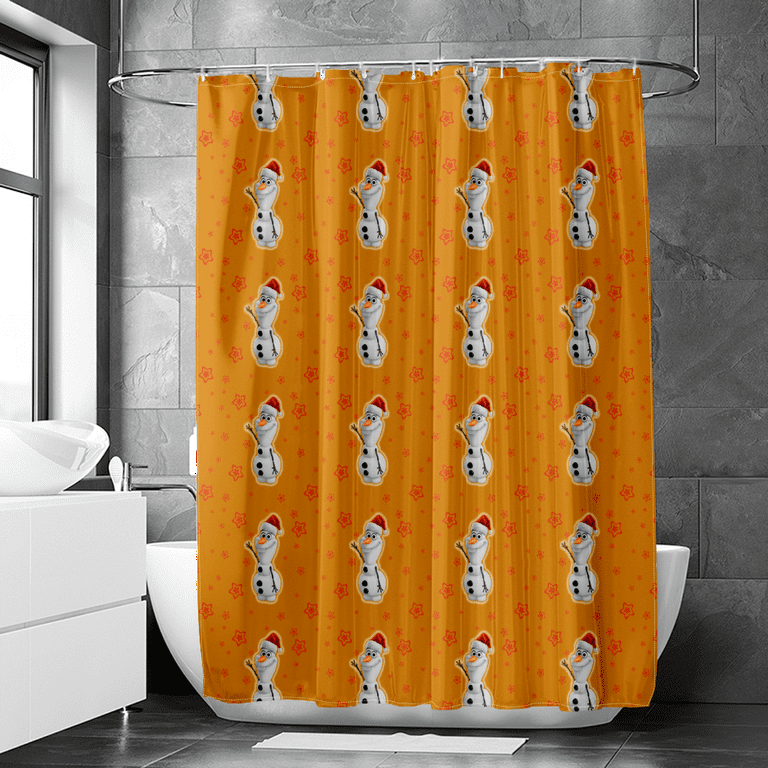 Frozen Shower Curtain, Mold Resistant Shower Curtain Water Repellent Shower  Curtain Shower Curtain Hooks Decorative Kids Bathroom 