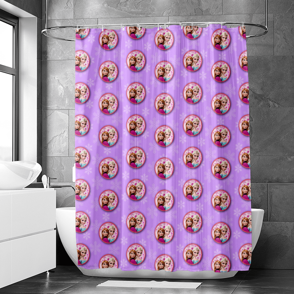 Frozen Shower Curtain, Shower Curtain Cloth Water Proof Shower Curtain