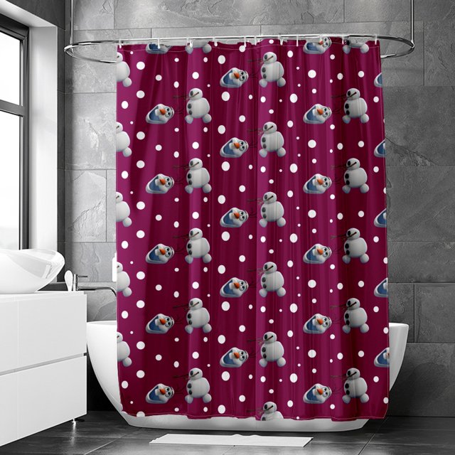 Frozen Shower Curtain, Shower Curtain Mold And Mildew Resistant Window