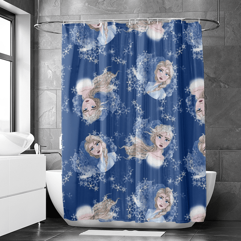 Blue Ocean Bathroom Curtain,Bath Shower Curtain Waterproof Shower Shower  Curtan Hooks Kids Shower Curtain Hooks 