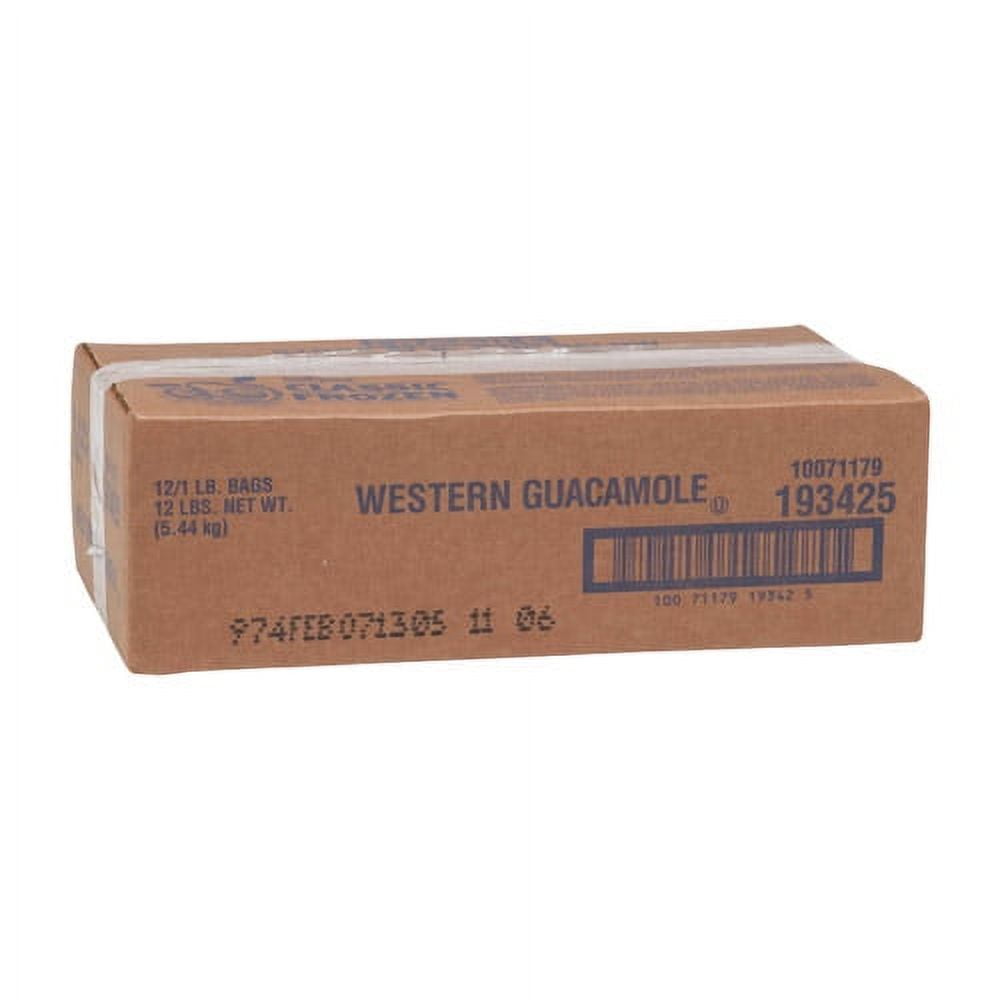 Frozen Simplot Western Style Guacamole, 1 Pound 12 per case.
