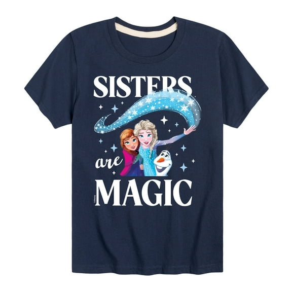 Frozen - Sister Are Magic - Toddler And Youth Short Sleeve Graphic T-Shirt