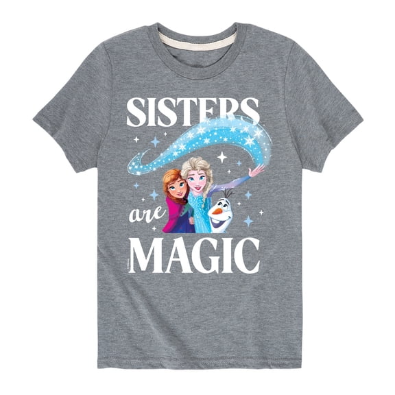 Frozen - Sister Are Magic - Toddler And Youth Short Sleeve Graphic T-Shirt