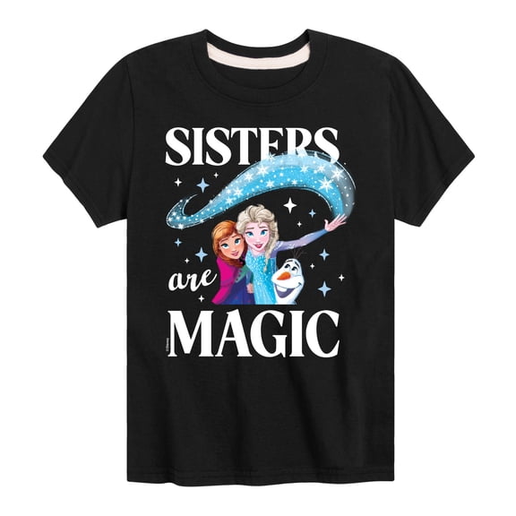Frozen - Sister Are Magic - Toddler And Youth Short Sleeve Graphic T-Shirt