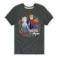 thumbnail image 1 of Frozen - Sisters Always - Toddler And Youth Short Sleeve Graphic T-Shirt, 1 of 5
