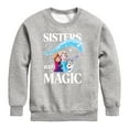 thumbnail image 1 of Frozen - Sisters Are Magic - Toddler And Youth Crewneck Fleece Sweatshirt, 1 of 5