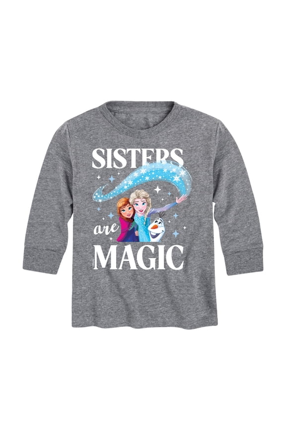 Frozen - Sisters Are Magic - Toddler And Youth Long Sleeve Graphic T-Shirt
