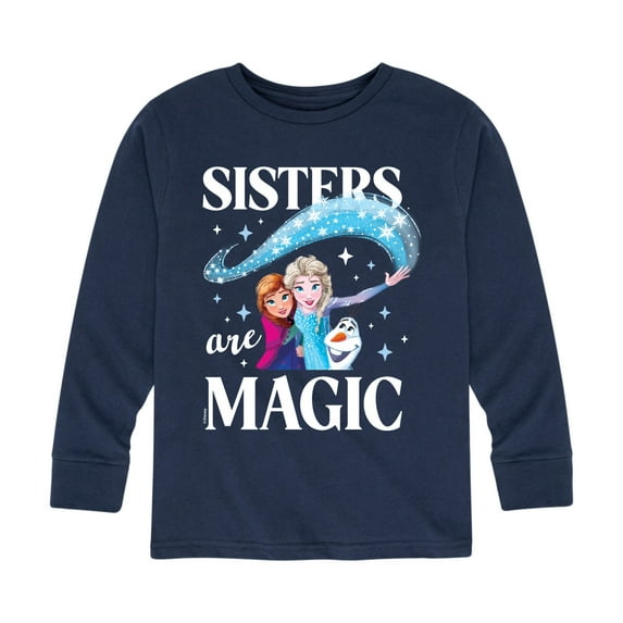 Frozen - Sisters Are Magic - Toddler And Youth Long Sleeve Graphic T-Shirt